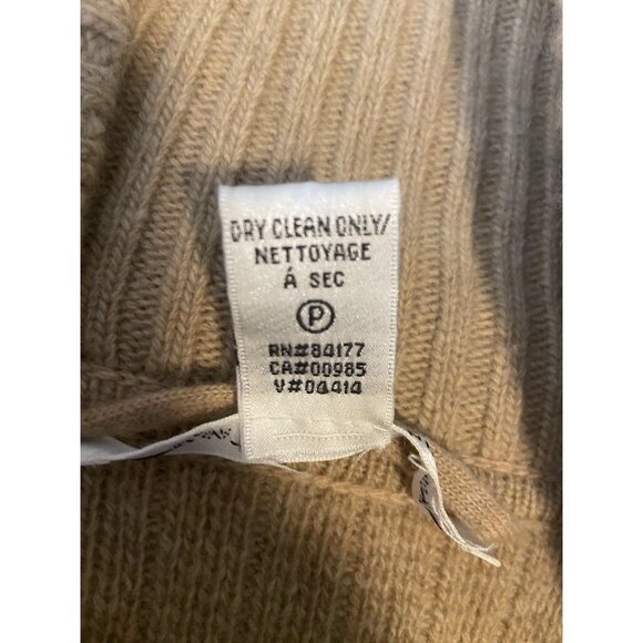 Diane von Furstenberg Tan Camel Brown 100% Wool Sweater Dress size S Knit Sheath - Picture 5 of 13